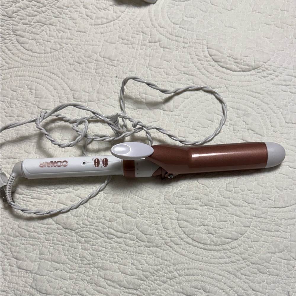 Conair Curling Iron in White and Copper